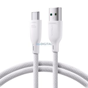 Joyroom Multi-Color Series SA34-AC6 USB-A / USB-C kábel 100W gyors átvitel 1m - Fehér