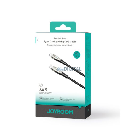 Joyroom Star-Light Series SA27-CL3 USB-C / Lightning 30W 1.2m kábel - fekete