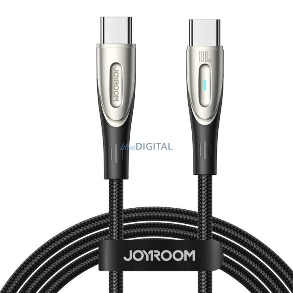 Joyroom Star-Light Series SA27-CC5 USB-C / USB-C kábel 100W 1.2m - fekete