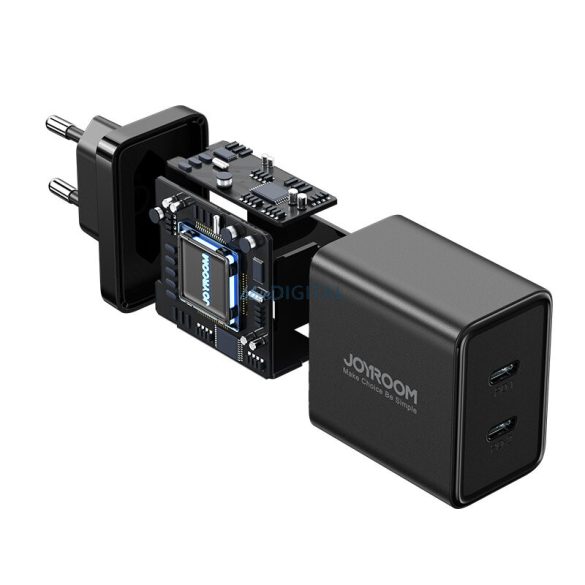 Joyroom JR-TCF09 gyorstöltő 2x USB-C 40W - fekete