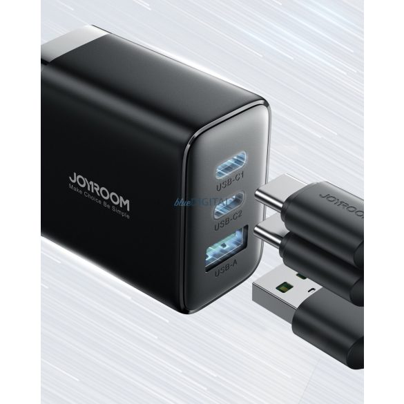 Joyroom JR-TCF10 gyorstöltő 2x USB-C USB-A 32W - fekete