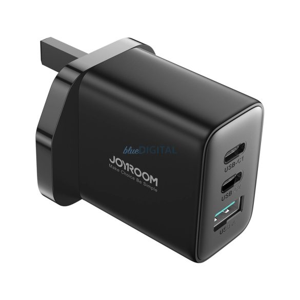 Joyroom JR-TCF10 gyorstöltő 2x USB-C USB-A 32W (UK dugó) - fekete