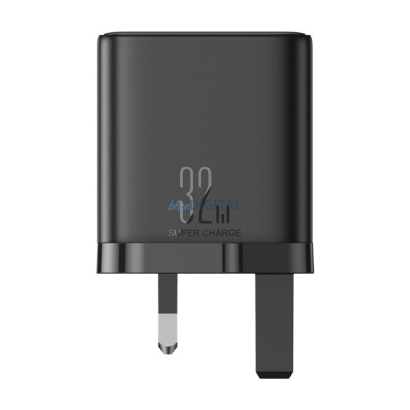 Joyroom JR-TCF10 gyorstöltő 2x USB-C USB-A 32W (UK dugó) - fekete