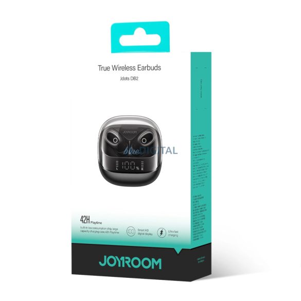 TWS Joyroom Jdots sorozat JR-DB2 Bluetooth 5.3 vezeték nélküli fejhallgató - fekete