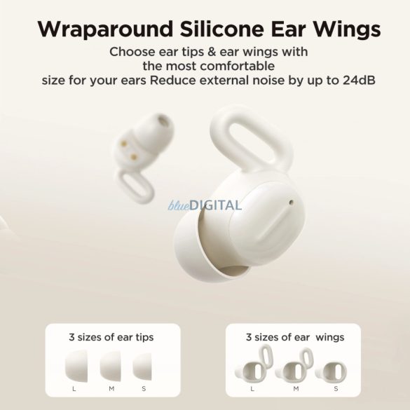 Joyroom JR-TS1 Cozydots Series TWS zajszűrős vezeték nélküli fülhallgató Bluetooth 5.3 - white