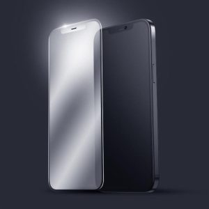 Joyroom Knight sorozat 2,5D teljes képernyős játék edzett üveg tempered glass iPhone 12 mini fekete (JR-PF625)