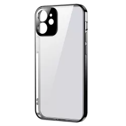   Joyroom New Beauty sorozat ultra vékony tok galvanizált váz iPhone 12 mini fekete (JR-BP741)