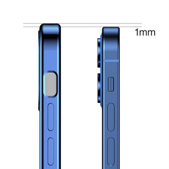 Joyroom New Beauty sorozat ultra vékony tok galvanizált váz iPhone 12 mini kék (JR-BP741)