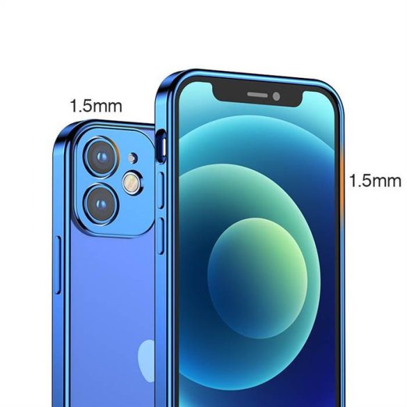 Joyroom New Beauty sorozat ultra vékony tok galvanizált váz iPhone 12 Pro fekete (JR-BP743)