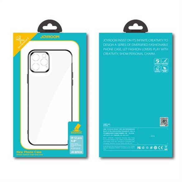 Joyroom New Beauty sorozat ultra vékony tok galvanizált váz iPhone 12 Pro kék (JR-BP743)