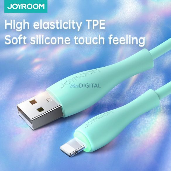 Joyroom S-2030M8 USB-A - Lightning kábel 3A 2m - zöld