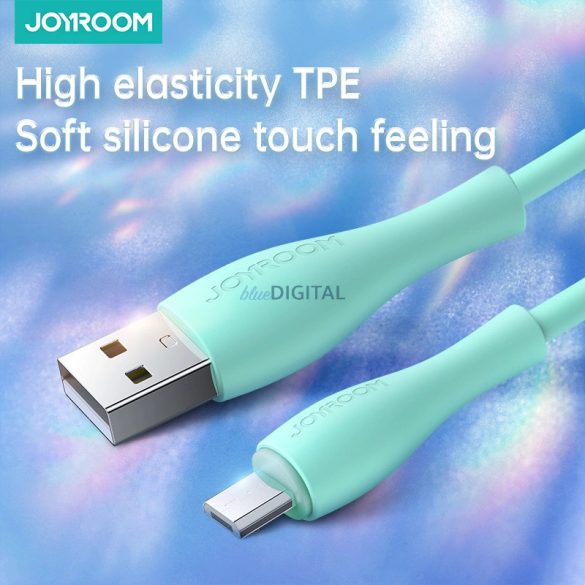 Joyroom S-2030M8 USB-A - microUSB kábel 3A 2m - zöld