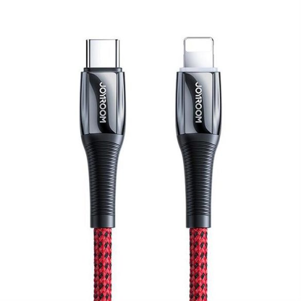 Joyroom USB type-c - Lightning Kábel Power Delivery 20W 2.4a 1.2m piros (S-1224K2 piros)