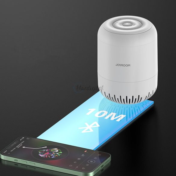 Joyroom hordozható vezeték nélküli Bluetooth hangszóró 5W 2200MAH fehér (JR-ML01)