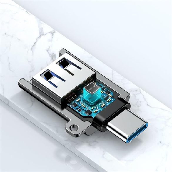 Joyroom USB 3.2 GEN 1 (apa) - USB type-c (anyai) adapter fekete (S-H151 fekete)