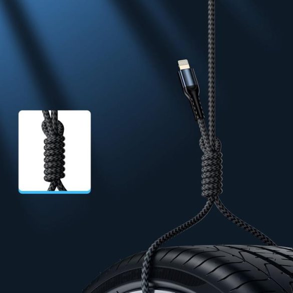 Joyroom N10 King Kong sorozat töltés adathalmaz 3 x USB- Type-c USB-kábel 0,25m + 1,2m + 2m Szürke