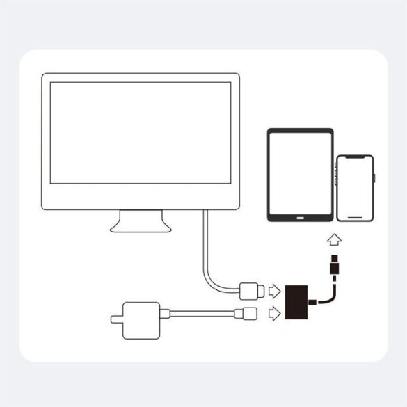 Joyroom S-H141 Lightning a HDMI adapter-fehérhez