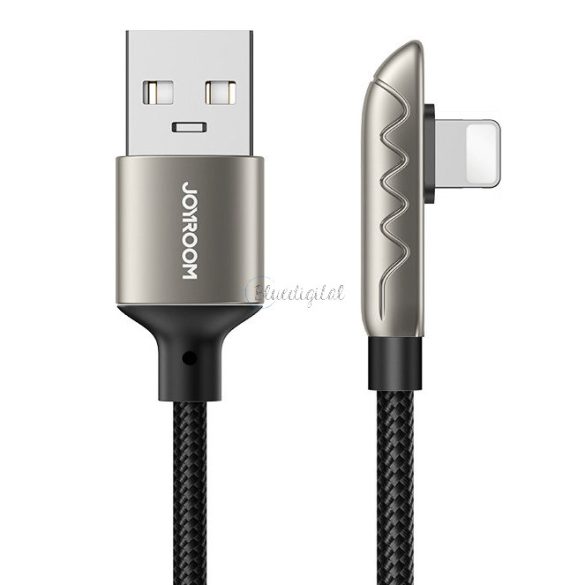 Joyroom Gaming USB kábel - Lightning töltés / adat 2.4a 1.2m ezüst (S-1230K3)