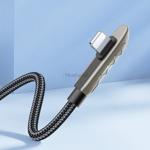 Joyroom Gaming USB kábel - Lightning töltés / adat 2.4a 1.2m ezüst (S-1230K3)
