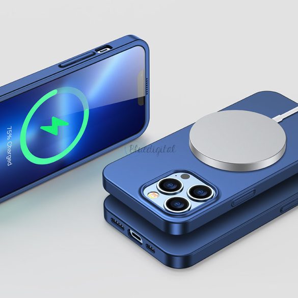 Joyroom 360 Teljes tok első és hátsó tok iPhone 13 Pro + edzett üveg tempered glass kijelző védő kék (JR-BP935 kék)