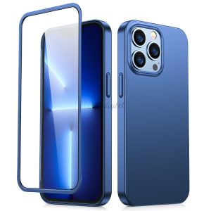 Joyroom 360 Teljes tok Első és hátsó tok iPhone 13 PRO max + edzett üvegválasztó kék (JR-BP928 Blue)