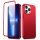 Joyroom 360 Teljes tok első és hátsó tok iPhone 13 Pro Max + edzett üveg tempered glass kijelző védő piros (JR-BP928 piros)