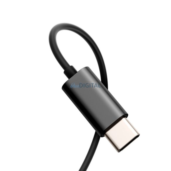 Joyroom TYPE-C Series JR-EC07 USB-C fülhallgató, fém - fekete