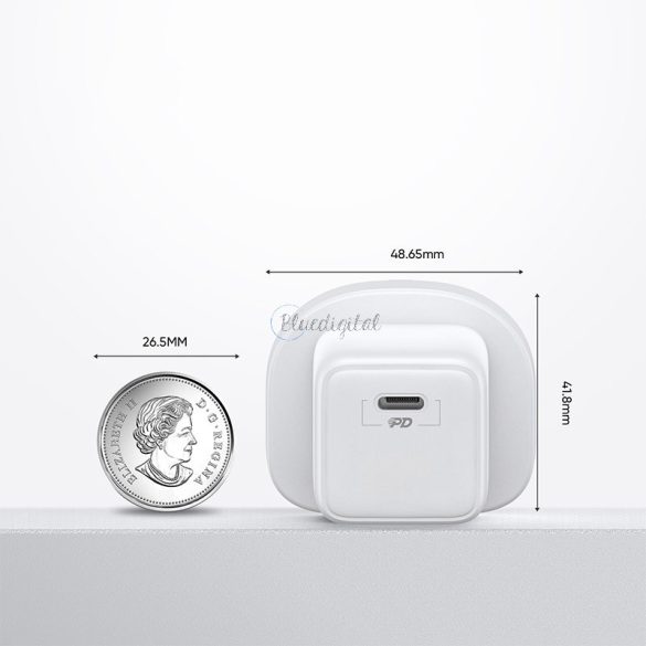 Joyroom fal úti töltő Type-c USB / USB 30W Power Delivery Quick Charge 4,5a (UK csatlakozó) fehér (L-QP303)