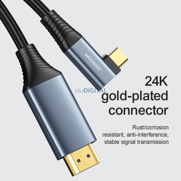 Joyroom SY-20C1 USB-C - HDMI kábel 4K 60Hz 2m - szürke