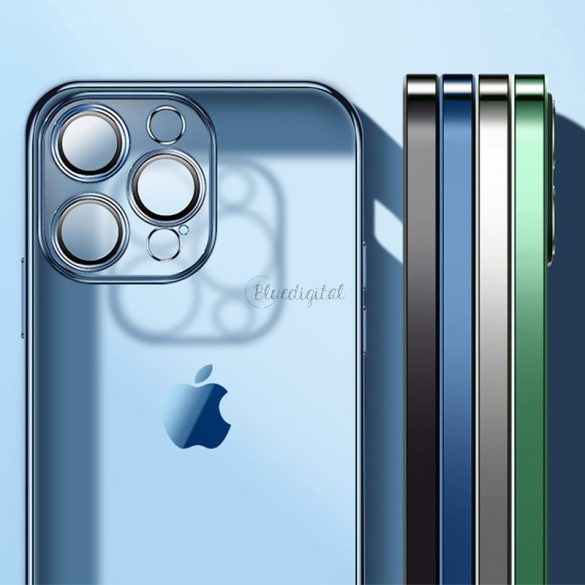 Joyroom Chery Tükör telefontok iPhone 13 fémes tok kék (JR-BP907 Royal Blady)