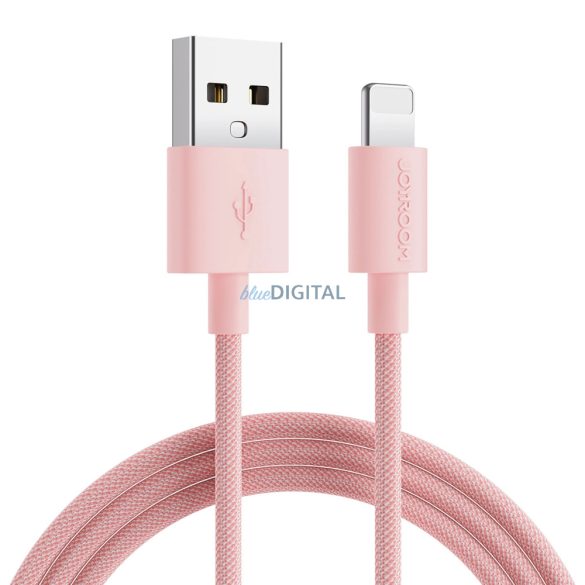 Joyroom S-2030M13 USB-A - Lightning kábel 2.4A 2m - rózsaszín