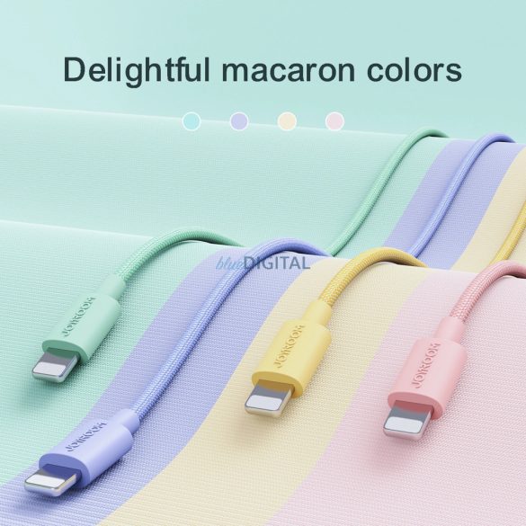 Joyroom S-2030M13 USB-A - Lightning kábel 2.4A 2m - rózsaszín