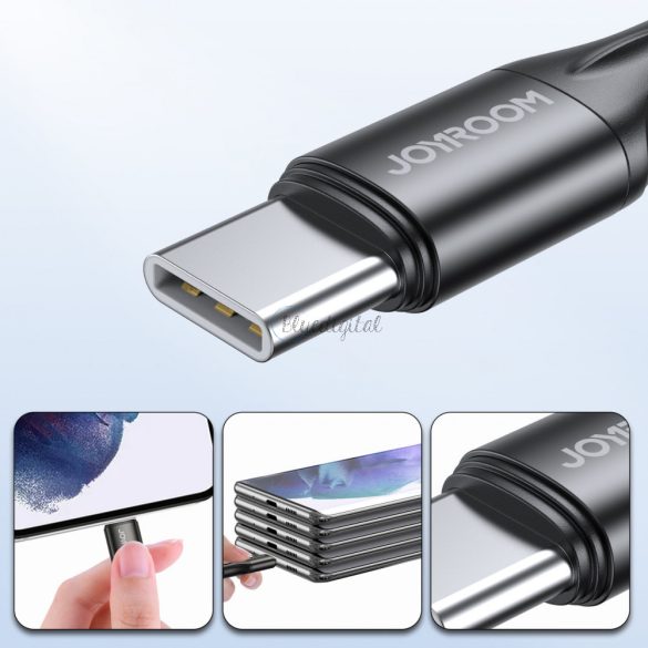 Joyroom gyors töltés / adatkábel USB type-c - USB type-c pd 60w 2m fekete (S-2030N1-60)