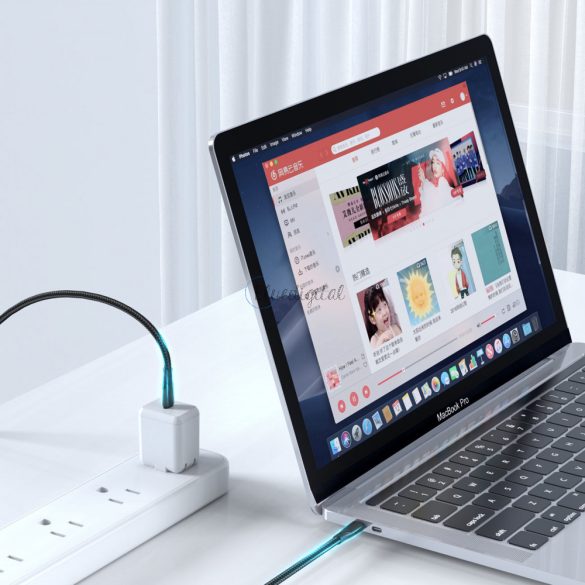 Joyroom gyors töltés / adatkábel USB type-c - USB type-c pd 60w 2m fekete (S-2030N1-60)