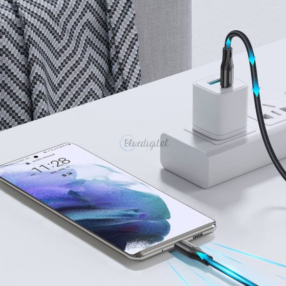 Joyroom gyors töltés / adatkábel USB type-c - USB type-c pd 60w 2m fekete (S-2030N1-60)