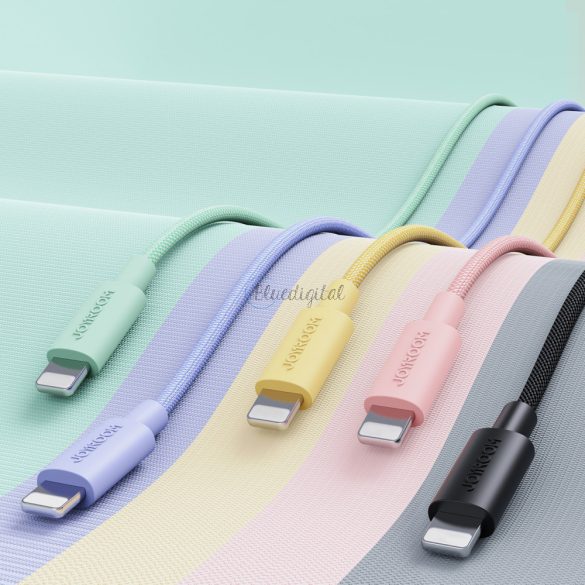 Joyroom tartós USB tok kábel - Lightninggyors töltés / adatátvitel 20w 2m fekete (S-2024M13)