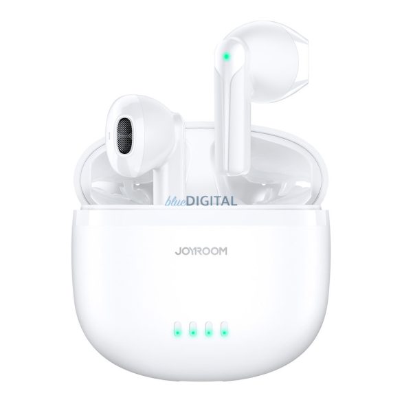 Joyroom TWS fülhallgató vezeték nélküli ENC vízálló IPX4 Bluetooth 5.3 fehér (JR-TL11)