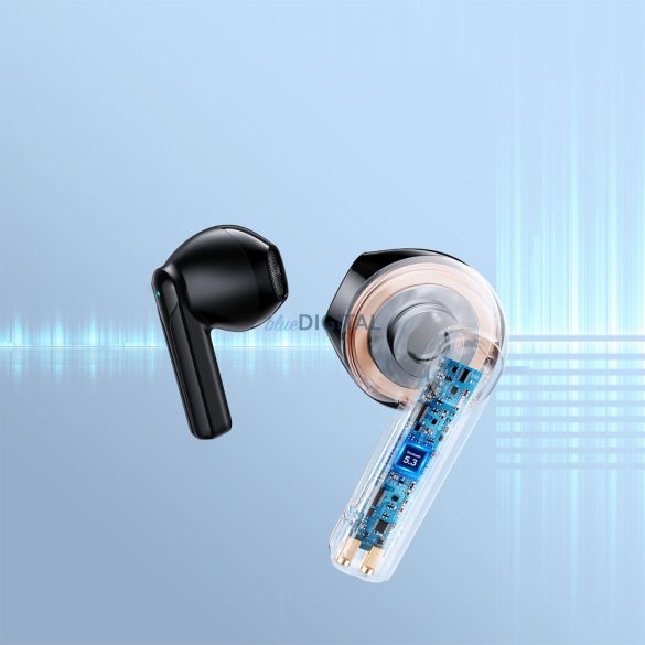 Joyroom TWS fülhallgató vezeték nélküli ENC vízálló IPX4 Bluetooth 5.3 fekete (JR-TL11)