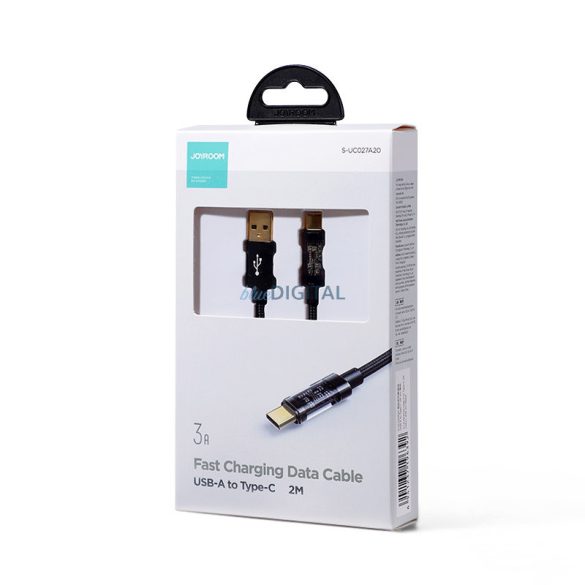 Joyroom USB kábel - USB Type-C töltéshez / adatátvitelhez 3A 2m fekete (S-UC027A20)