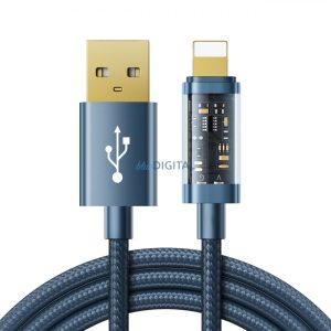 Joyroom USB kábel - Lightning töltéshez / adatátvitelhez 2.4A 20W 1.2m kék (S-UL012A12)