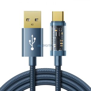 Joyroom USB kábel - USB Type-C töltéshez / adatátvitelhez 3A 1.2m kék (S-UC027A12)