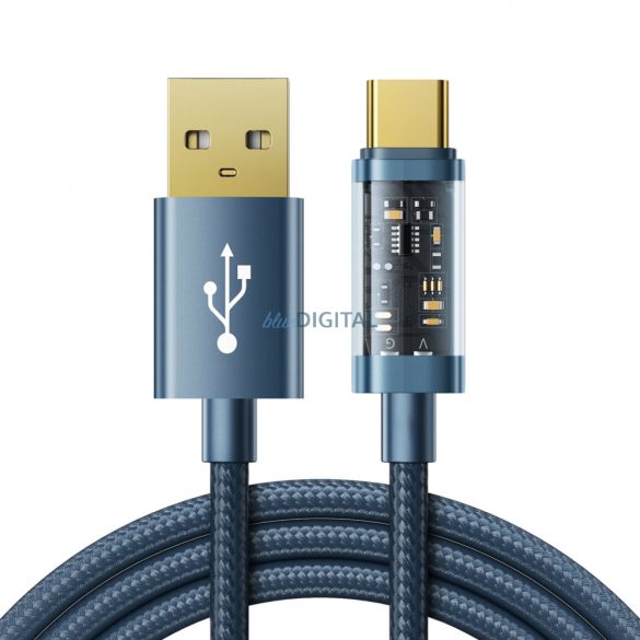 Joyroom USB kábel - USB Type-C töltéshez / adatátvitelhez 3A 1.2m kék (S-UC027A12)