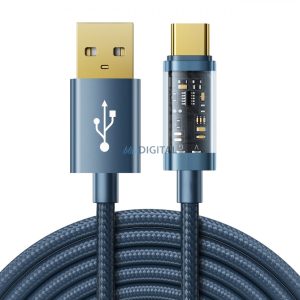 Joyroom USB kábel - USB Type-C töltéshez / adatátvitelhez 3A 2m kék (S-UC027A20)