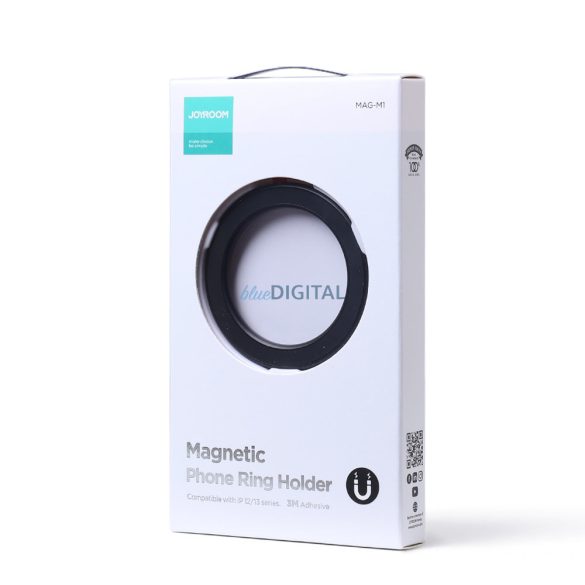 Joyroom mágneses Ring okostelefon / tablet tartó fekete (JR-Mag-M1)