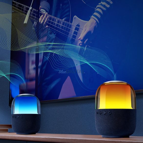 Joyroom vezeték nélküli Bluetooth 5.3 RGB hangszóró fekete (JR-ML05)