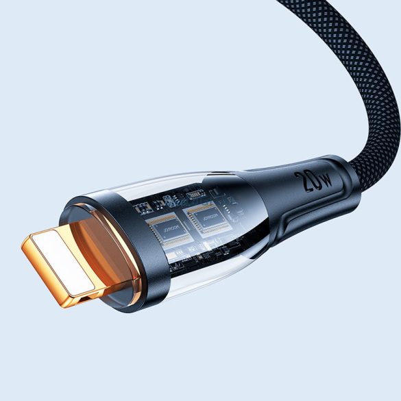 Joyroom gyorstöltő kábel smart switch USB-A - Lightning 2.4A 1.2m fekete (S-UL012A3)