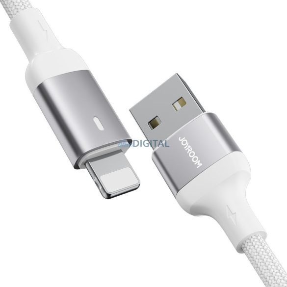 Joyroom USB - Lightning 2.4A A10 Series kábel 3 m fehér (S-UL012A10)