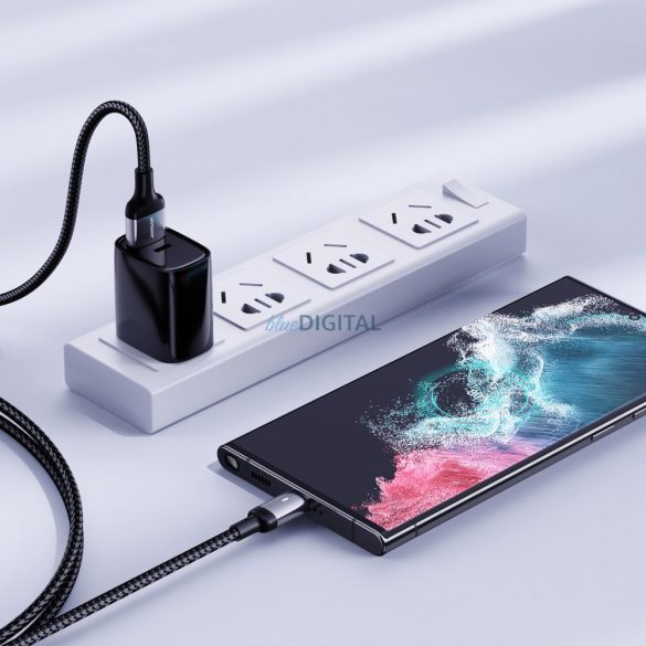 Joyroom USB kábel - USB C 3A gyorstöltéshez és adatátvitelhez A10 Series 2 m fekete (S-UC027A10)