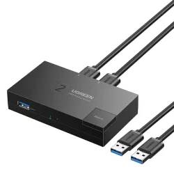   Kapcsoló USB 3.0 kétirányú kapcsoló Ugreen CM618 - fekete