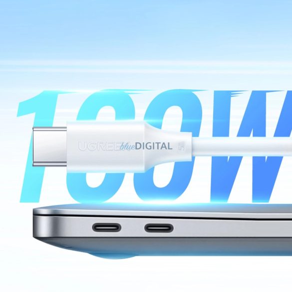 Ugreen US562 USB-C / USB-C PD kábel 100W 1m - fehér